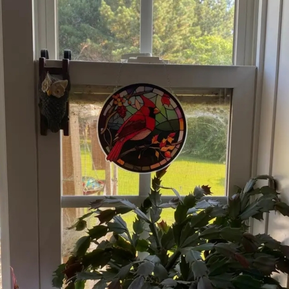 New Red cardinal bird suncatcher - Picture 4 of 6